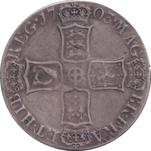 1703 CROWN ( GF ) - CROWN - Cambridgeshire Coins