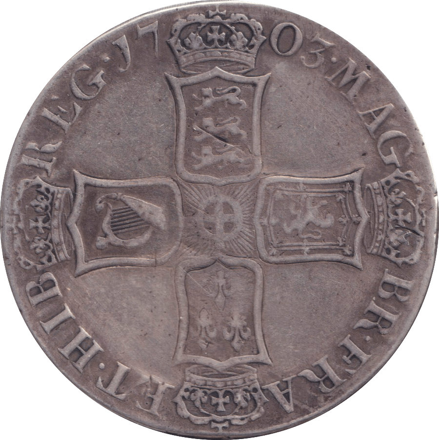 1703 CROWN ( GF ) - CROWN - Cambridgeshire Coins