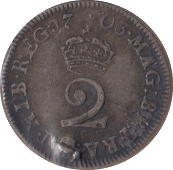 1703 MAUNDY TWOPENCE ( VF ) - MAUNDY TWOPENCE - Cambridgeshire Coins