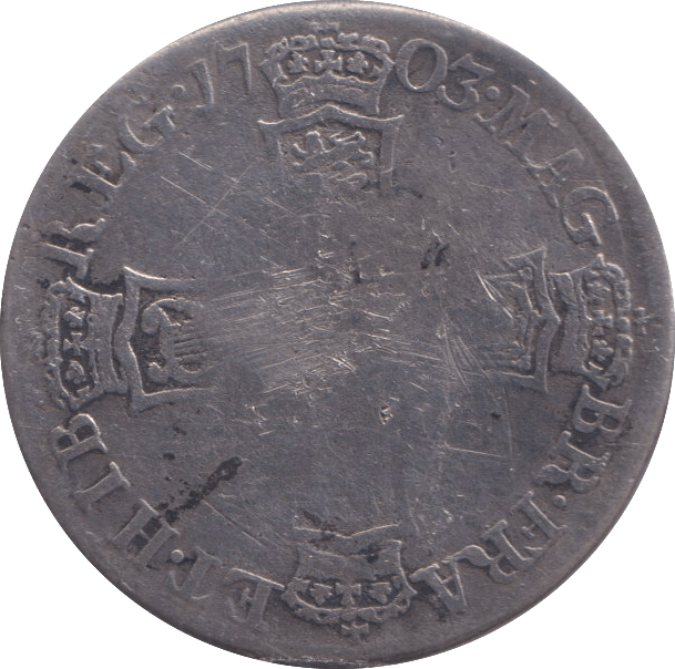 1703 SHILLING ( FINE ) - SHILLING - Cambridgeshire Coins