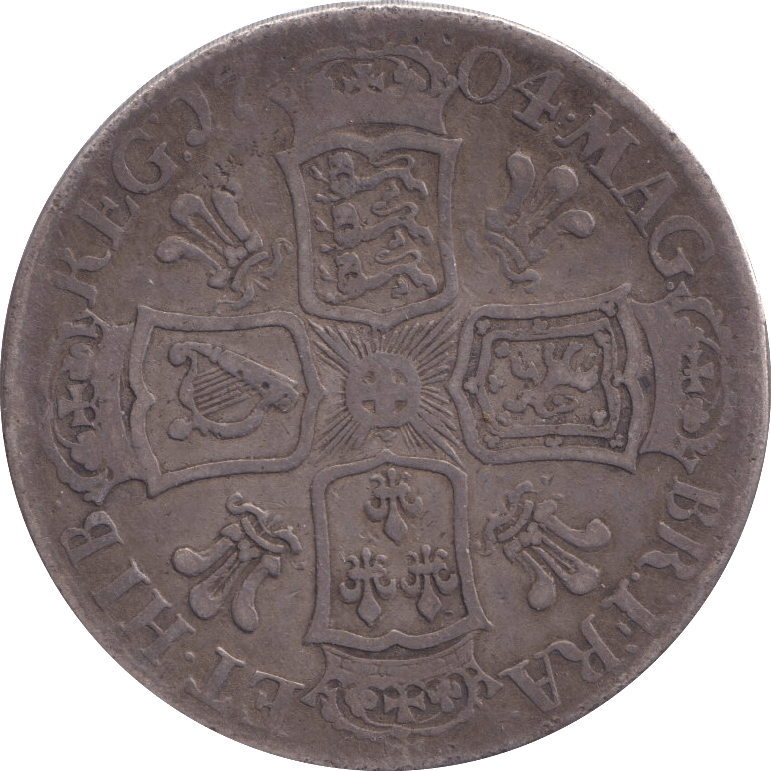 1704 HALFCROWN ( GF ) - HALFCROWN - Cambridgeshire Coins