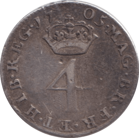 1705 MAUNDY FOURPENCE ( GF ) - MAUNDY ONE PENNY - Cambridgeshire Coins