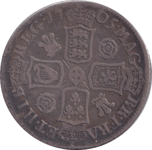 1705 SHILLING ( FINE ) - SHILLING - Cambridgeshire Coins