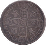 1705 SHILLING ( FINE ) - SHILLING - Cambridgeshire Coins