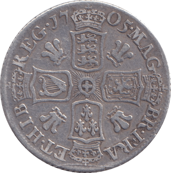 1705 SHILLING ( GF ) - SHILLING - Cambridgeshire Coins