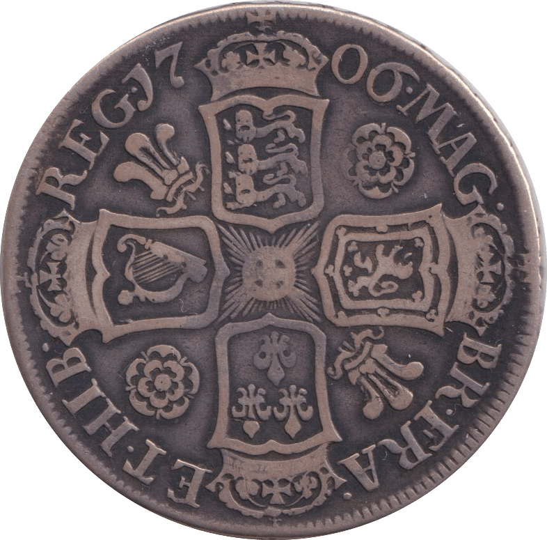 1706 HALFCROWN ( FINE ) - HALFCROWN - Cambridgeshire Coins
