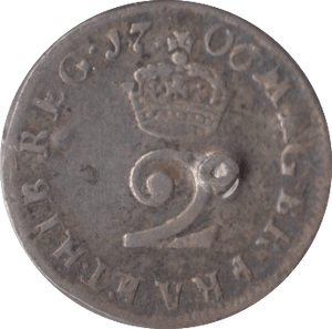 1706 MAUNDY TWOPENCE ( VF ) - MAUNDY TWOPENCE - Cambridgeshire Coins