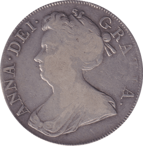 1707 CROWN ( FINE ) - FLORIN - Cambridgeshire Coins