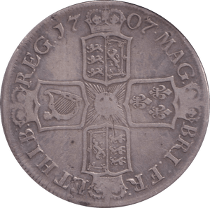 1707 CROWN ( GF ) - CROWN - Cambridgeshire Coins