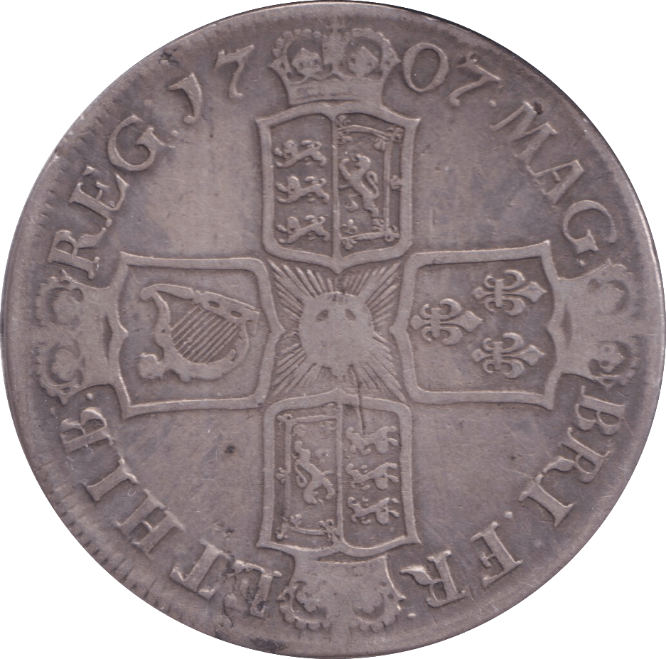 1707 CROWN ( GF ) - CROWN - Cambridgeshire Coins