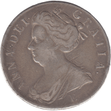 1707 CROWN ( GVF ) SEXTO EXETER MINT - CROWN - Cambridgeshire Coins