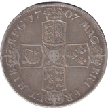 1707 CROWN ( GVF ) SEXTO EXETER MINT - CROWN - Cambridgeshire Coins