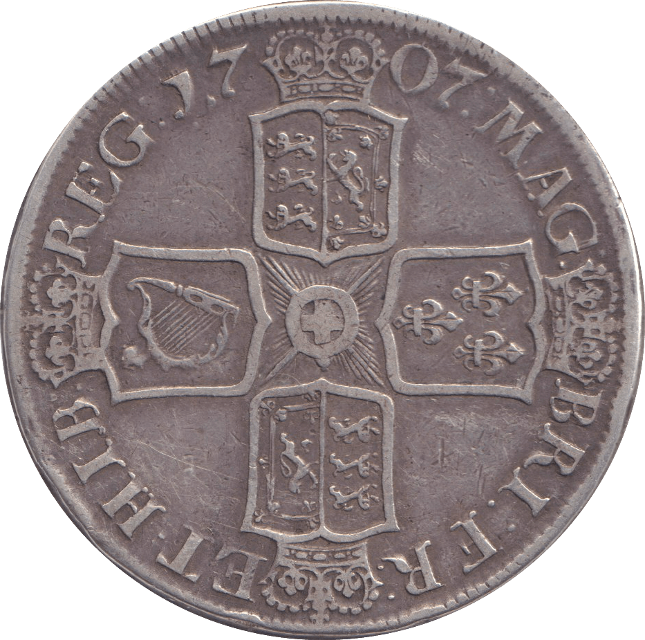 1707 CROWN SEXTO ( GF ) - CROWN - Cambridgeshire Coins