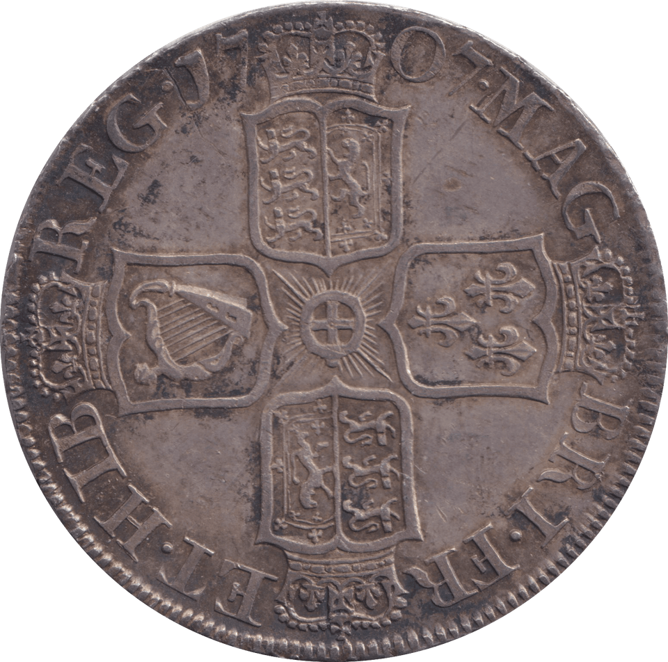 1707 HALFCROWN ( EF ) - HALFCROWN - Cambridgeshire Coins
