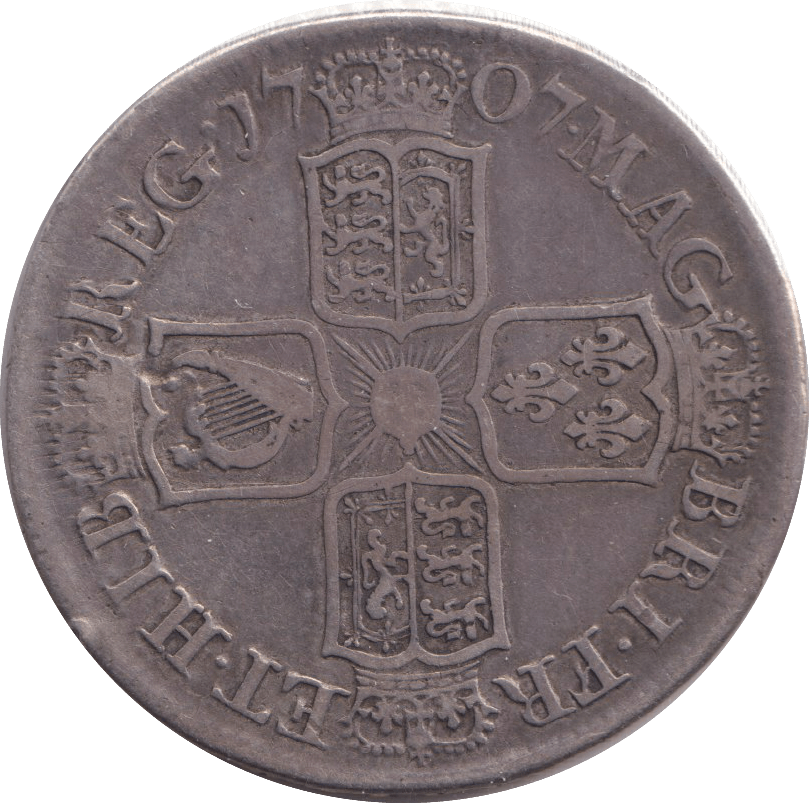 1707 HALFCROWN ( GF ) - WORLD COINS - Cambridgeshire Coins