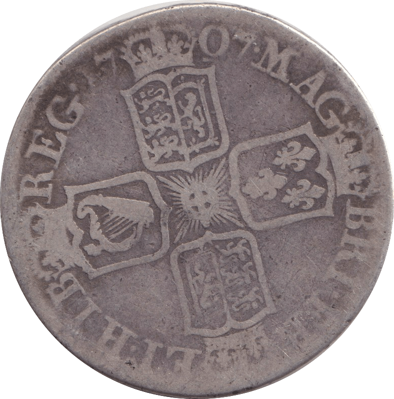 1707 HALFCROWN ( NF ) - HALFCROWN - Cambridgeshire Coins