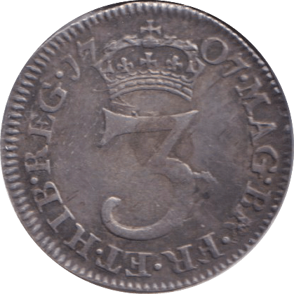 1707 MAUNDY THREEPENCE ( GVF ) - MAUNDY THREEPENCE - Cambridgeshire Coins