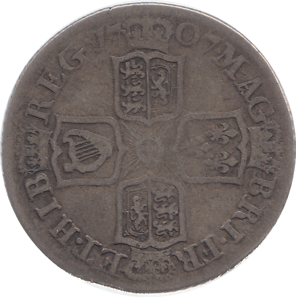 1707 SHILLING ( FINE ) E - Shilling - Cambridgeshire Coins