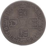 1707 SHILLING ( FINE ) E - Shilling - Cambridgeshire Coins