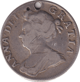 1707 SHILLING HOLED ( FINE ) - Shilling - Cambridgeshire Coins