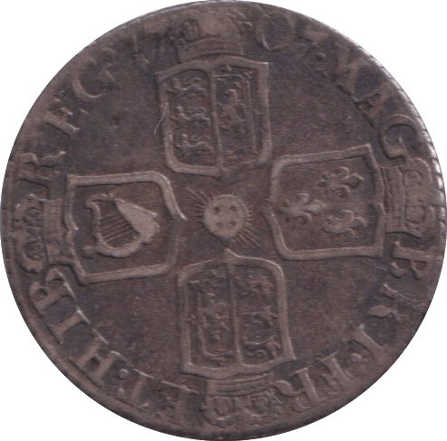 1707 SIXPENCE ( FINE ) - SIXPENCE - Cambridgeshire Coins