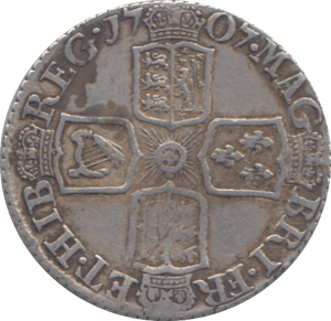 1707 SIXPENCE ( VF ) - SIXPENCE - Cambridgeshire Coins