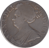 1708 CROWN ( VF ) E 8 OVER 7 WEAK STRIKE - CROWN - Cambridgeshire Coins