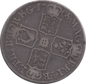 1708 HALFCROWN ( GF ) - HALFCROWN - Cambridgeshire Coins