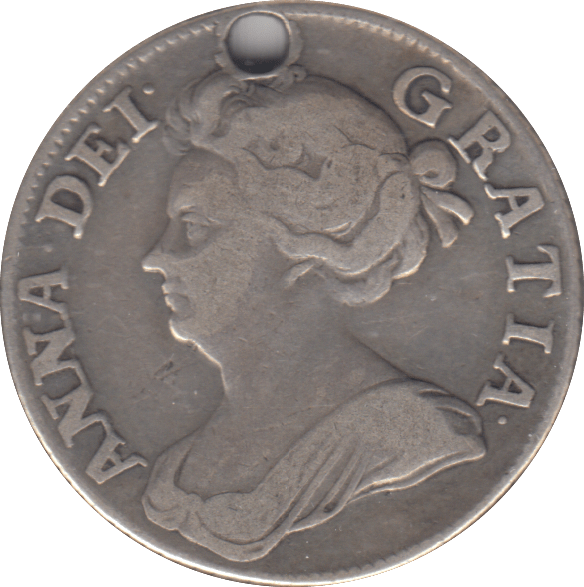 1708 SHILLING HOLED ( GF ) - SHILLING - Cambridgeshire Coins