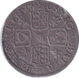 1708 SIXPENCE ( FINE ) - SIXPENCE - Cambridgeshire Coins