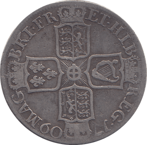 1709 HALFCROWN ( FINE ) - HALFCROWN - Cambridgeshire Coins