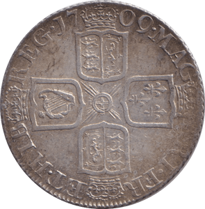 1709 SHILLING ( EF ) - SHILLING - Cambridgeshire Coins