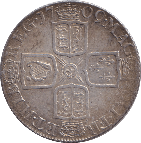 1709 SHILLING ( EF ) - SHILLING - Cambridgeshire Coins