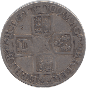 1709 SHILLING ( F ) - Shilling - Cambridgeshire Coins