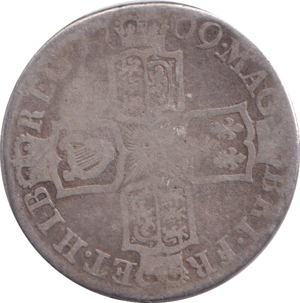 1709 SHILLING ( FINE ) - Shilling - Cambridgeshire Coins