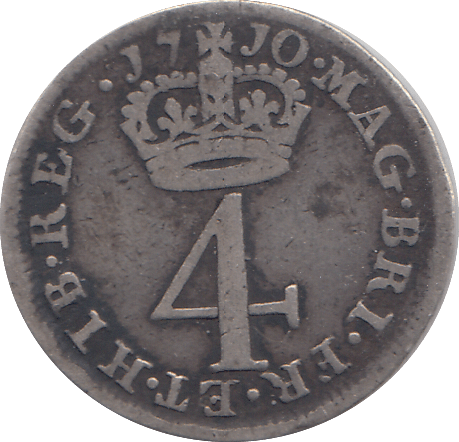 1710 MAUNDY FOURPENCE ( FINE ) - MAUNDY FOURPENCE - Cambridgeshire Coins