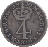 1710 MAUNDY FOURPENCE ( FINE ) - MAUNDY FOURPENCE - Cambridgeshire Coins