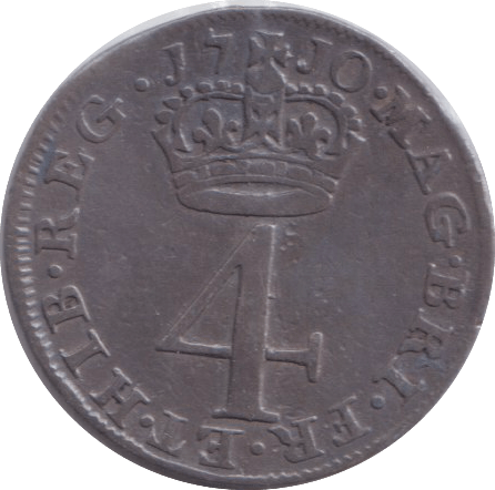 1710 MAUNDY FOURPENCE ( VF ) - MAUNDY FOURPENCE - Cambridgeshire Coins