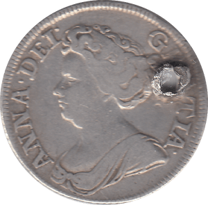 1711 HOLED SHILLING ( GF ) - WORLD COINS - Cambridgeshire Coins