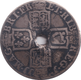 1711 SHILLING ( FINE ) HOLED - SHILLING - Cambridgeshire Coins