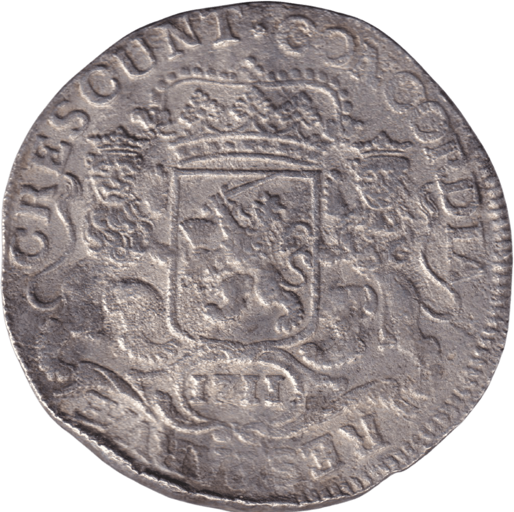 1711 SILVER RIDER DUCATON WEST FRIESLAND NETHERLANDS - SILVER WORLD COINS - Cambridgeshire Coins