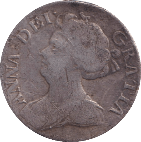 1711 SIXPENCE ( FINE ) - SIXPENCE - Cambridgeshire Coins