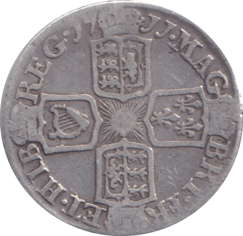 1711 SIXPENCE ( FINE ) - SIXPENCE - Cambridgeshire Coins