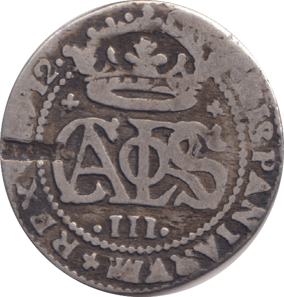 1712 SILVER 2 REALES SPAIN - SILVER WORLD COINS - Cambridgeshire Coins