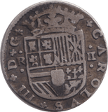 1712 SILVER 2 REALES SPAIN - SILVER WORLD COINS - Cambridgeshire Coins