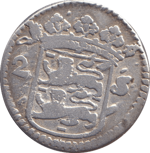 1712 SILVER 2 STUIVER WEST FRIESLAND - SILVER WORLD COINS - Cambridgeshire Coins