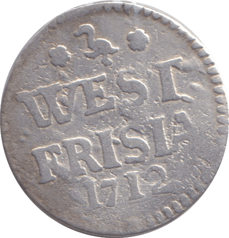 1712 SILVER 2 STUIVER WEST FRIESLAND - SILVER WORLD COINS - Cambridgeshire Coins