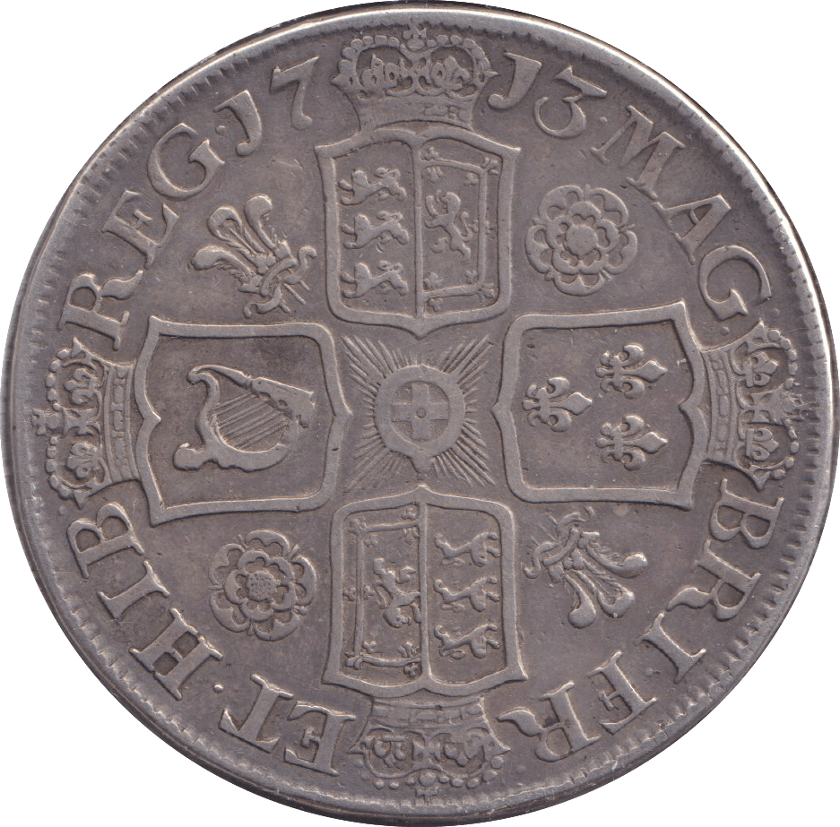 1713 CROWN ( GVF ) - CROWN - Cambridgeshire Coins