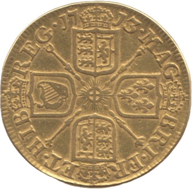 1713 GOLD ONE GUINEA ( GF ) - Guineas - Cambridgeshire Coins