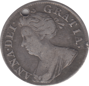 1713 HOLED MAUNDY FOURPENCE ( VF ) - MAUNDY FOURPENCE - Cambridgeshire Coins